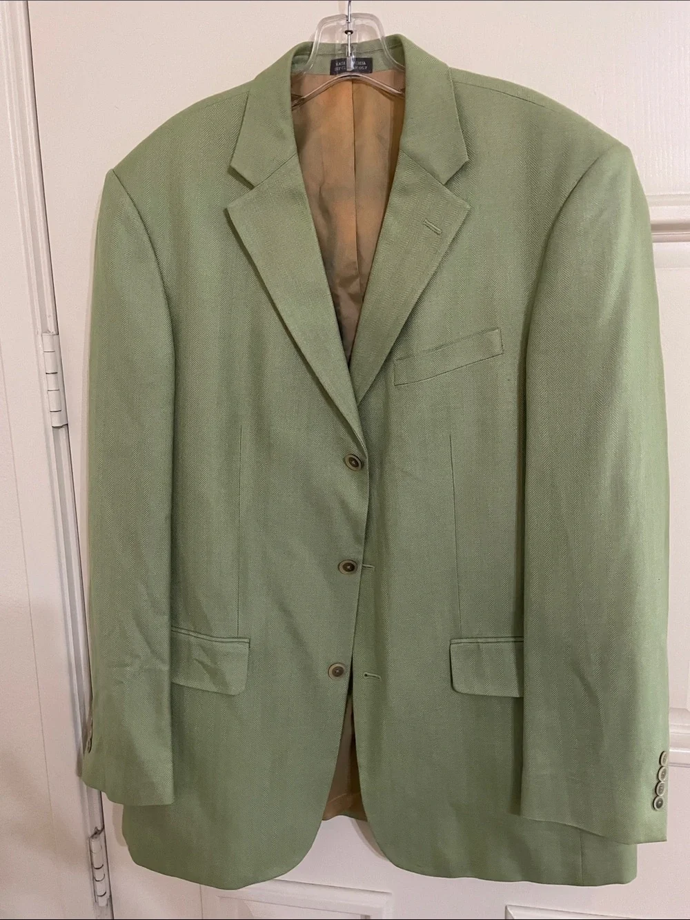 Geoffrey Beene Silk Light Green Classic Blazer Sport Jacket NWOT Sz 42 L